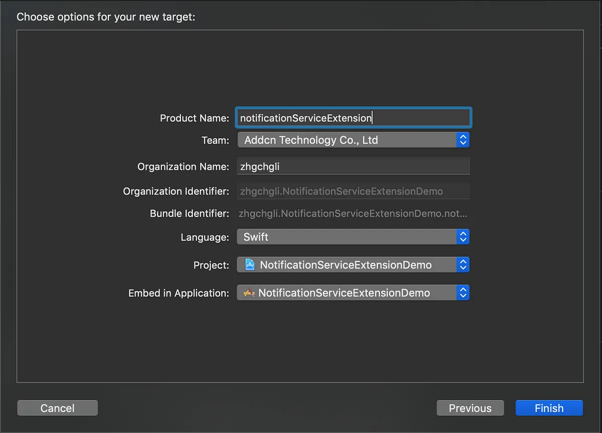 **Step 3.** Enter Product Name -> Finish