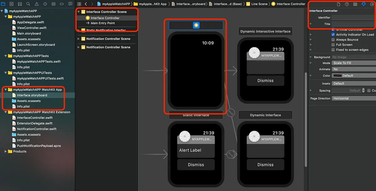 Scene is set to be together with the Notification Controller Scene by default (I will move it up a bit to separate them)